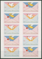 Bund 2010 Grußmarken Folienblatt FB 12a (2827/28) Postfrisch (C17157) - Sonstige & Ohne Zuordnung