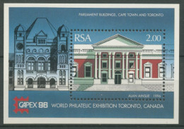 Südafrika 1996 CAPEX Parlamentsgebäude Toronto Block 44 Postfrisch (C24959) - Blocks & Sheetlets