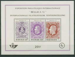 Belgien 1972 Briefmarkenausstellung BELGICA 1972 Block 42 Postfrisch (C90029) - 1961-2001