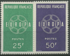 Frankreich 1959 Europa CEPT Kette 1262/63 Postfrisch - Ungebraucht