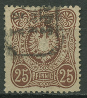 Deutsches Reich 1875 PFENNIGE 35 A Gestempelt Geprüft, Kl. Fehler - Oblitérés