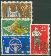 Schweiz 1955 Ereignisse Ausstellungen Feste 607/10 Gestempelt - Gebraucht