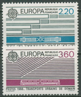 Frankreich 1988 Europa CEPT Transport-/Kommunikation Satellit 2667/68 Postfrisch - Nuevos