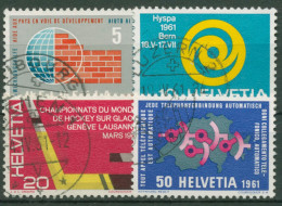 Schweiz 1961 Ereignisse HYSPA Eishockey Telefon 727/30 Gestempelt - Used Stamps