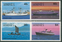 Dominica 1984 Schiffe 856/59 Postfrisch - Dominique (1978-...)