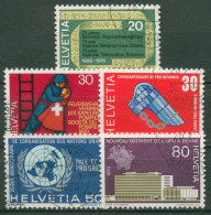 Schweiz 1970 Ereignisse Feuerwehr Pro Infirmis UNO UPU 918/22 Gestempelt - Used Stamps