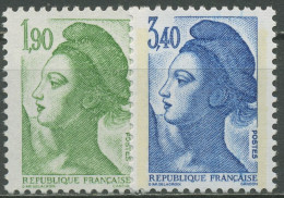 Frankreich 1986 Freimarke Liberté Gemälde Eugéne Delacroix 2558/59 A Postfrisch - Unused Stamps