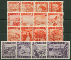 Österreich 1947 Freimarken Landschaften Geänderte Farben 838/53 Postfrisch - Neufs