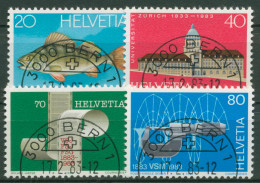 Schweiz 1983 Ereignisse Fischerei Universität Journalisten 1245/48 Gestempelt - Used Stamps