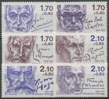 Frankreich 1985 Persönlichkeiten Schriftsteller Dichter 2484/89 A Postfrisch - Unused Stamps