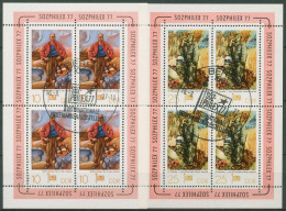 DDR 1977 SOZPHILEX Gemälde Kleinbogen 2247/48 K Sonderstempel Gestempelt(C96993) - Sonstige & Ohne Zuordnung