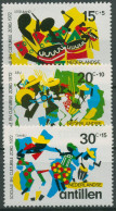 Niederländische Antillen 1972 Kulturelle Fürsorge Feste 246/48 Postfrisch - Curaçao, Nederlandse Antillen, Aruba