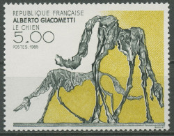 Frankreich 1985 Zeitgenössische Kunst Bronzeskulptur "Der Hund" 2524 Postfrisch - Nuevos