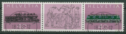 Schweiz 1982 St.Gotthard-Bahn 1214/15 ZD Gestempelt - Used Stamps