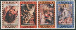 Dominica 1978 Weihnachten P.P.Rubens Gemälde 586/89 Postfrisch - Dominique (...-1978)