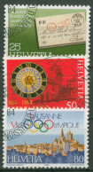 Schweiz 1984 Ereignisse NABA ZÜRI Saint-Imier Olympia IOC 1267/69 Gestempelt - Usados