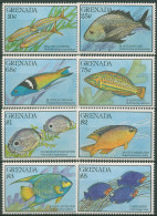 Grenada 1990 Tiere Fische Kofferfisch, Sergeant Major 2151/58 Postfrisch - Grenade (1974-...)