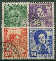 Schweiz 1936 Pro Juventute Frauentrachten (IV), H. G. Nägeli 306/09 Gestempelt - Used Stamps