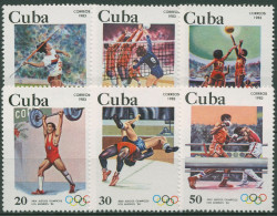 Kuba 1983 Olympia Sommerspiele'84 Los Angeles 2716/21 Postfrisch - Ongebruikt