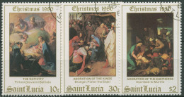 St. Lucia 1980 Weihnachten Gemälde 529/31 Gestempelt - St.Lucie (1979-...)