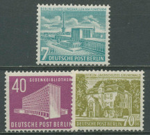 Berlin 1954 Berliner Bauten 121/23 Postfrisch (123 Geprüft) - Ungebraucht