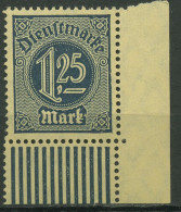 Deutsches Reich Dienst 1920 Walzendruck D 31 W UR Ecke 4 Postfrisch - Oficial