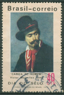Brasilien 1971 Tag Der Briefmarke Gemälde Victor M. Lima 1285 Gestempelt - Used Stamps