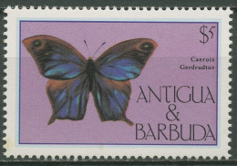 Antigua & Barbuda 1985 Tiere Schmetterlinge 860 Blockeinzelmarke Postfrisch - Antigua Et Barbuda (1981-...)