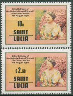 St. Lucia 1980 Königinmutter Elisabeth Geburtstag 499/00 Postfrisch - St.Lucie (1979-...)