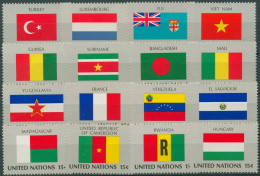 UNO New York 1980 Flaggen Der Mitgliedsstaaten 348/63 Postfrisch - Ongebruikt