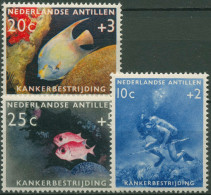 Niederländische Antillen 1960 Krebsbekämpfung Fische 110/12 Mit Falz - Curaçao, Nederlandse Antillen, Aruba