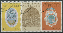 Niederländische Antillen 1975 Kulturelle Fürsorge Verzierungen 295/97 Gestempelt - Curazao, Antillas Holandesas, Aruba