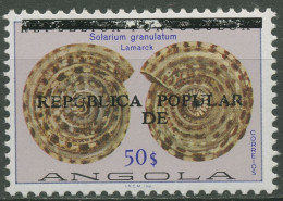 Angola 1977 Meeresschnecken Mit Aufdruck 621 Postfrisch - Angola