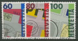 Schweiz 1993 150 Jahre Briefmarken 1496/98 Gestempelt - Usados