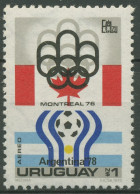 Uruguay 1975 EXFILMO ESPAMER Olympia Fußball-WM 1369 Postfrisch Blockeinzelmarke - Uruguay