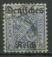 Deutsches Reich Dienst 1920 Württemberg Mit Aufdruck D 60 Y Gestempelt Geprüft - Dienstzegels