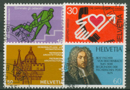 Schweiz 1975 Ereignisse Telefonseelsorge Denkmalschutz 1058/61 Gestempelt - Used Stamps