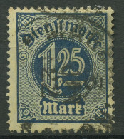 Deutsches Reich Dienstmarken 1920 Ohne 21, D 31 Gestempelt Geprüft - Dienstmarken