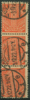 Dt. Reich Dienstmarken 1920 Für Preußen D 22 Senkrechter 3er-Streifen Gestempelt - Oficial