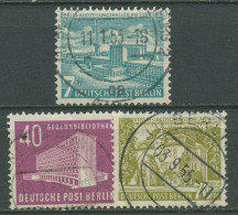 Berlin 1954 Berliner Bauten 121/23 Mit BERLIN-Stempel - Gebruikt