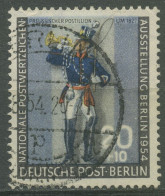 Berlin 1954 Nat. Postwertzeichen-Ausstellung, Postillion 120 A BERLIN-Stempel - Gebruikt