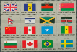 UNO New York 1983 Flaggen Der Mitgliedsstaaten 422/37 ZD Postfrisch - Ungebraucht