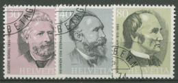 Schweiz 1974 Weltpostverein UPU Persönlichkeiten 1024/26 Gestempelt - Used Stamps