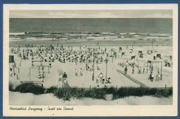 Nordseebad Langeoog Sport Am Strand, Gelaufen 1951 (AK4538) - Langeoog