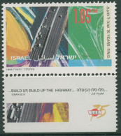 Israel 1996 Bauamt Autobahn 1406 Mit Tab Postfrisch - Unused Stamps (with Tabs)