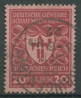 Deutsches Reich 1922 Deutsche Gewerbeschau München 204 B Gestempelt Geprüft - Used Stamps