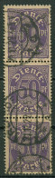 Dt. Reich Dienst 1920 Ohne Ablösungsziffer D 29 Senkr. 3er-Streifen Gestempelt - Dienstmarken