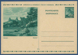 Böhmen Und Mähren 1939 Bildpostkarte Trosky P 6 /012 Ungebraucht (X40627) - Briefe U. Dokumente