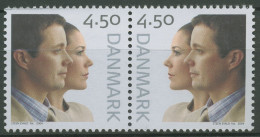 Dänemark 2004 Hochzeit Kronprinz Frederiks Und Mary 1369/70 ZD Postfrisch - Ungebraucht