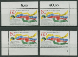 Bund 1986 Studentenverbindung Cartell 1283 Alle 4 Ecken Postfrisch (E1463) - Ungebraucht